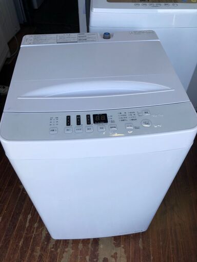 北九州市内配送無料店2020年式　全自動洗濯機 ホワイト AT-WM5511-WH [洗濯5.5kg /乾燥機能無 /上開き]
