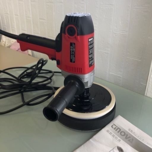 TINOVA ポリッシャー 電動ポリッシャー950w IEP950 電動工具 箱無し 説明書付き 赤 黒 お買い得 ボッシュ 