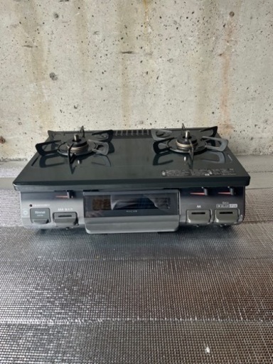 リンナイ　2021年製　RT67JH ガステーブル　都市ガス用　左強火　押しボタン　動作確認済み！