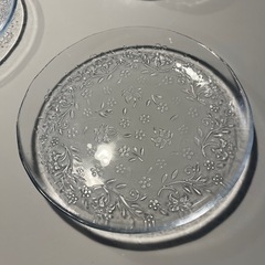 生活雑貨 食器 プレート　ガラス皿　4枚セットの画像