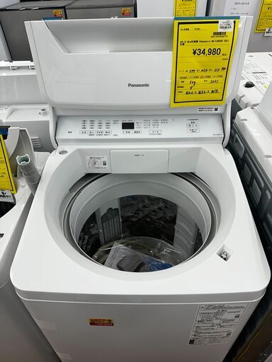☆ジモティー割引有☆　S仕/8.0kg洗濯機 Panasonic NA-FA80H9 2021年製