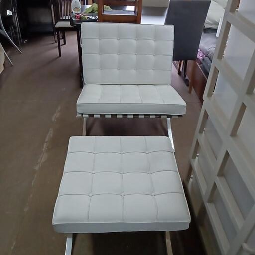 バルセロナチェアオットマン ホワイト 3/28まで 楽天市場】【最安挑戦中！19999円】バルセロナ オットマン リ