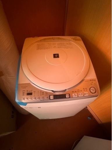 シャープ SHARP 電気洗濯乾燥機 ES-TX8D-W 2020年製