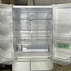 札幌引取り歓迎 18年製 日立 HITACHI 475L 6ドア冷蔵庫 R-F48M2 フレンチドアの画像