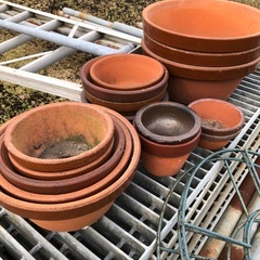 無料　お譲りします！　植木鉢　素焼き