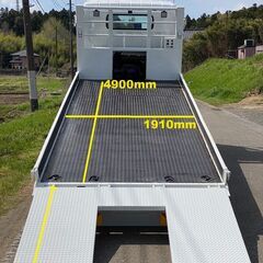 【I-0030】三菱 キャンター FE83EHY ハイジャッキ セルフローダー ウインチ 最大積載量3650kg リモコン付 3軸 車検付 メッキパーツの画像