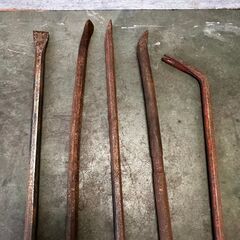 バール 大型 ロングバール 工具 釘抜き まとめ売り５点セットの画像