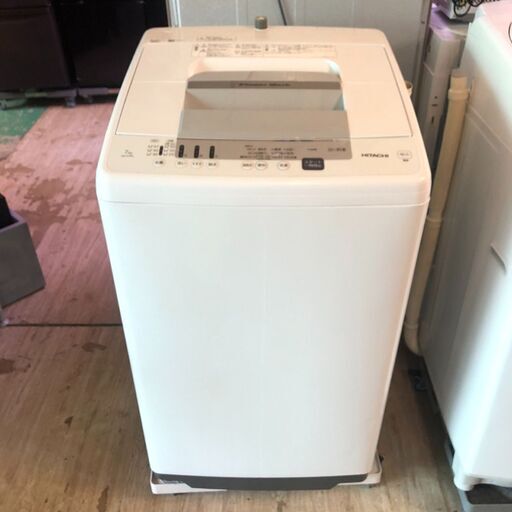 送料無料・設置無料有りHITACHI 日立 洗濯機 7.0kg 2020年製 白い約束 NW-R705 中古家電
