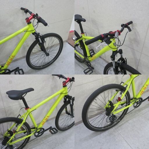 レユニオン AURA オーラ 26型 アルミ シマノ8速 430mm MTB レユニオン AURA オーラ 26型 アルミ シマノ8速 430mm MTB 赤いアルミ