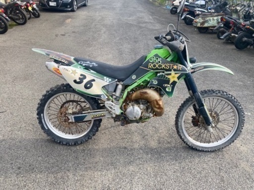 カワサキ　KDX220R 書付　レストアベース　部品取り　DX220B