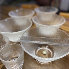 これからの季節に❣️ガラスの器5セット