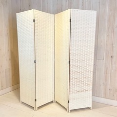 パーテーション 4連 高さ174cm 折りたたみ 衝立 目隠し ...