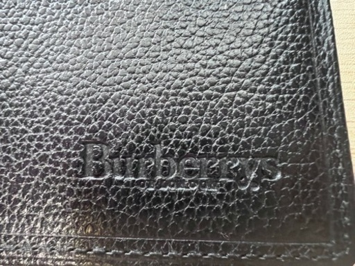 美品　BURBERRY バーバリー　長財布　本革　ブラックレザー/ベージュノバチェック
