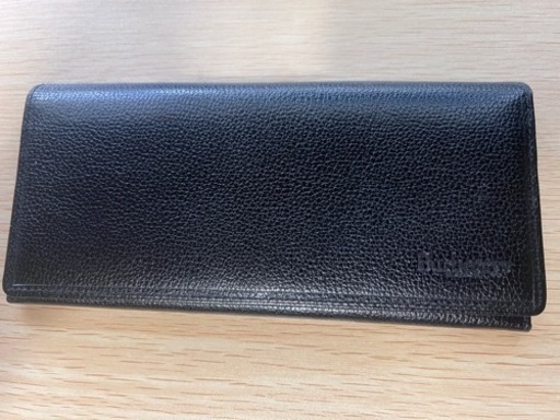美品　BURBERRY バーバリー　長財布　本革　ブラックレザー/ベージュノバチェック