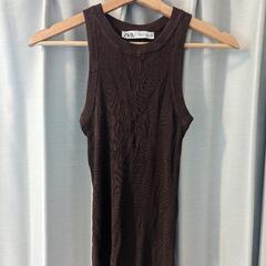 ZARA　ブラウンキャミソール