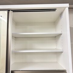  16867  NITORI 2枚ガラス扉キッチンボード   ◆大阪市内・東大阪市他 5,000円以上ご購入で無料配達いたします！◆ ※京都・高槻・枚方方面◆神戸・西宮・尼崎方面◆生駒方面、大阪南部方面　それぞれ条件付き無料配送あり！            
