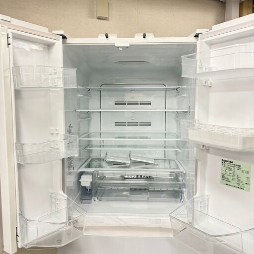 W 16850  TOSHIBA 大容量6D冷蔵庫  458L ◆大阪市内・東大阪市他 5,000円以上ご購入で無料配達いたします！◆