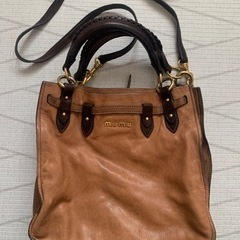 miumiu レザー　2wayバッグ　ミュウミュウの画像