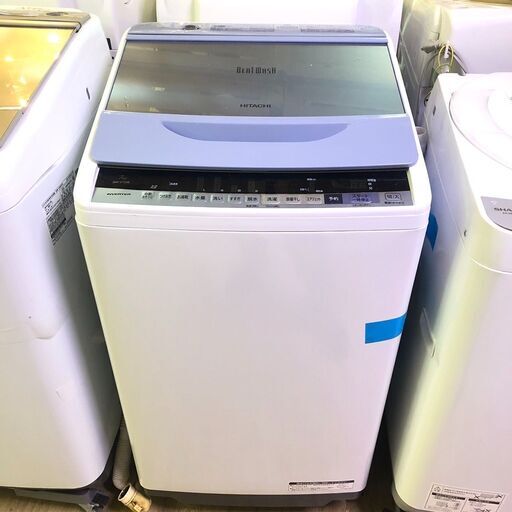 送料無料・設置無料有り日立 HITACHI BEATWASH 洗濯機 7.0kg 2018年製 BW-V70B 中古家電