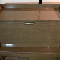 レトロ　本棚　机　色々収納の画像