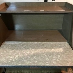 レトロ　本棚　机　色々収納の画像