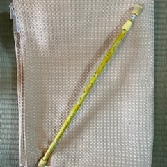 美品 目隠しカーテン　ベージュ　突っ張り棒付き　格安‼️