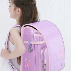 【新品】女の子ランドセル リボンモデル 超軽量 撥水加工 6年保証 全国送料無料 スクールバック 小学生通学カバン ラベンダー③の画像