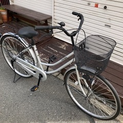 【売ります】26インチ　かご付き自転車　ギアなし　