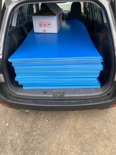 <期間限定>青ベニヤ　50枚　1800×900×3mm ブルベニ 厚さ3mm 900×1800mm 5枚セット 青ベニヤ プラベニヤ : 引越