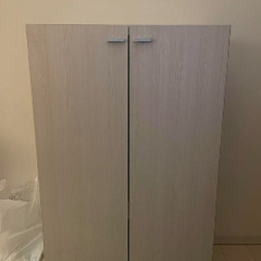フナモコ リビングシェルフ 扉付き 完成品 ホワイトウッド KF...