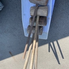 木製　ハンマー　4点セット　大工　DIY 解体の画像