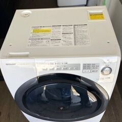 福岡市内配送設置無料　シャープ SHARP ES-S7C-WL [ドラム式洗濯乾燥機 左開き 57L（洗濯7kg/乾燥3.5kg） ホワイト系]