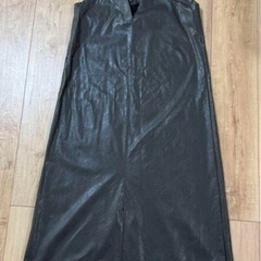 【新品】Rag out / フェイクレザー / キャミワンピースの画像