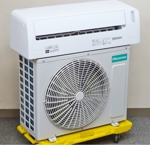【取引完了】(7)Hisense 耐塩害仕様室外機 ルームエアコン 2.2kW おもに6畳用2020年製 取付販売