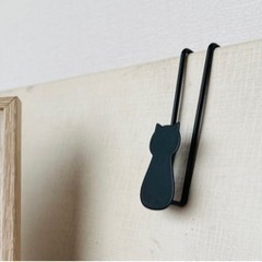 黒猫のフック2個セット