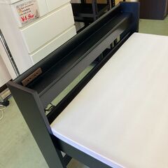 【お取引中】木製フレーム 通気性抜群 すのこ シングルベッド マットレスセット ブラック★3160★の画像