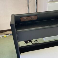 【お取引中】木製フレーム 通気性抜群 すのこ シングルベッド マットレスセット ブラック★3160★の画像