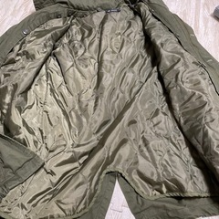 カーキコート　古着　Lサイズの画像