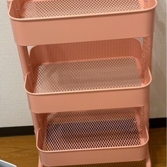IKEA ワゴン ロースコグ ピンク