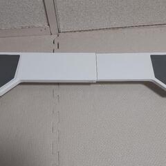山崎実業 伸縮式 キッチンラック コンロ奥 伸縮コンロ奥ラック ホワイト サイズ:約W64~80XD16XH5cm の画像