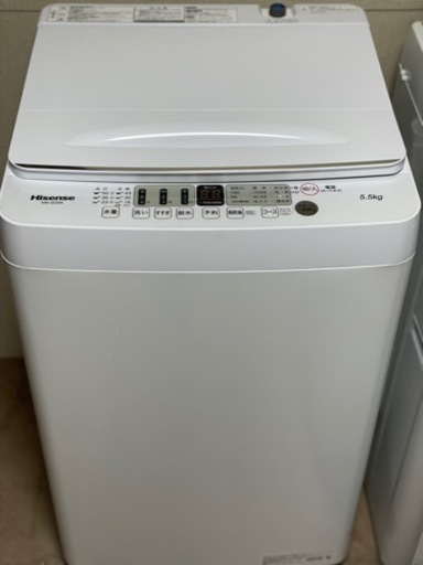 送料・設置込み　洗濯機　5.5kg  Hisense 2022年