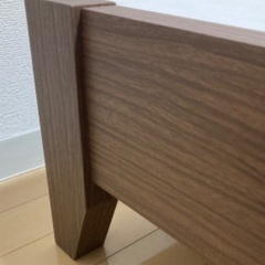 【ニトリ】セミダブルベッドフレーム(メリッサ3) ミドルブラウンの画像