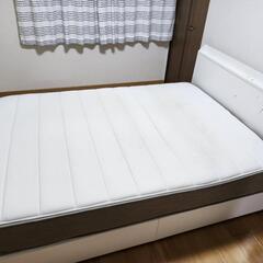 【値下げ】収納付きダブルベッド マットレスセット 4/17まで
