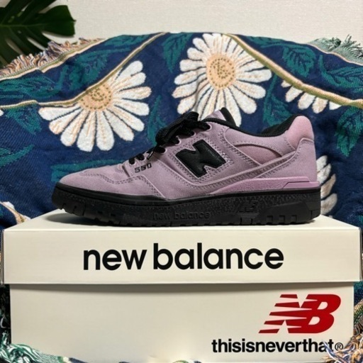 【手渡しのみ】new balance thisisneverthat BB550TI 550 ラベンダー　ニューバランス