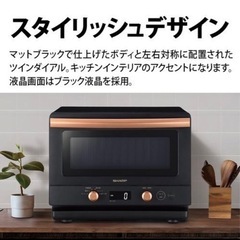 SHARP TD184-B 2024製　美品 SHARP 単機能電子レンジ RE-TD184-B 2024年製 ブラック SHARP 電子