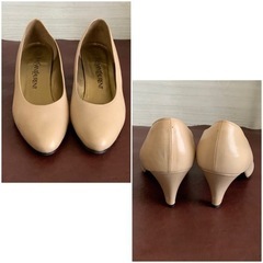 イヴサンローラン【24㎝位】パンプス☆クリーニングお手入れ済6071の画像