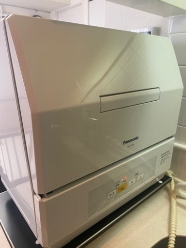 食器洗い乾燥機　食洗機　Panasonic NP-TCM4 分岐水栓・設置板付き