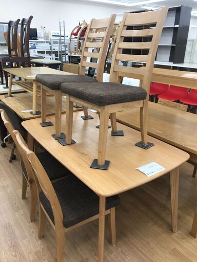 ★ジモティ割あり★ ニトリ ダイニングセット4人用 ナチュラル H71×W138×D77 クリーニング済み KJ4851