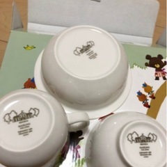 【未使用品】NARUMI くまのがっこう　食器3点セットの画像