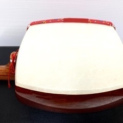 SOLD OUT！超美品◇民謡 三味線◇花梨 中棹 皮破れ無し 撥／